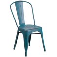 thumbnail image 1 of Chaise empilable intérieure/extérieure en métal de cuivre vieilli, 1 of 9