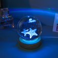 thumbnail image 3 of 3d Glowing Crystal Ball Night Light Ornament Creative Coloful Night Scene Lamp With Base For Home Decor Gift, 3 of 10