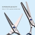 thumbnail image 2 of ULG Hair Cutting Scissors Thinning Shears Kit Professional Barber Hairdressing Texturizing Scissor -Japanese Stainless Steel 6.5 inch, 2 of 7