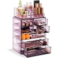 thumbnail image 1 of Sorbus Acrylic Cosmetic and Jewelry Storage Case Display, Purple, 1 of 7