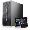 thumbnail image 1 of HP Gaming Tower Desktop Computer Intel i7 6700 Core up to 4.00 Ghz, 16GB DDR4 RAM, 1TB SSD, WIFI, New Keyboard & Mouse, Windows 10 Pro, 1 of 5