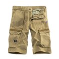 thumbnail image 1 of Cameland Men's Casual Pure Color Outdoors Pocket Beach Work Trouser Cargo Shorts Pant, 1 of 4