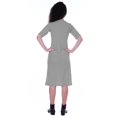 thumbnail image 4 of Moomaya Robe Droite à Manches Courtes pour Femmes, Unie, Décontractée, Coupe Ample, avec Poches, 4 of 6