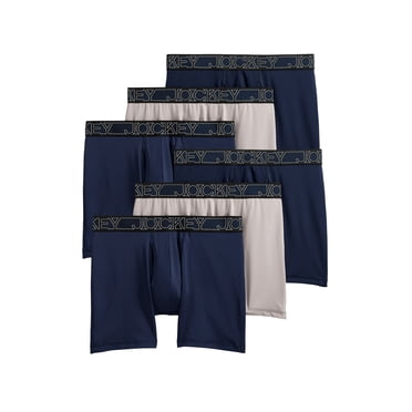 Jockey Boxeur-Brief en Microfibre Actif pour Hommes 5 Po - Lot de 6