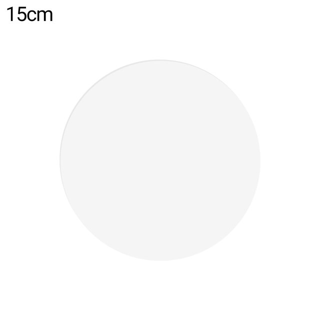Lubelski Practical Round Edge Cake Disk Non-stick Transparent Acrylic Cake Base Board for Cakes Serving