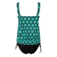 thumbnail image 4 of Cameland Womens Tummy Control Swimsuits Plus Size Blouson Printed Tankini Swimsuits 2 Piece Bathing Suits Tops with Boyshorts Modest Loose Fit Swimwear, 4 of 4