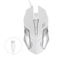 thumbnail image 2 of Gaming Mouse Wired, Computer Mouse Wired Sturdy Durable Game Level Sensors  for Home for Office Black,White, 2 of 7