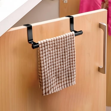 Tyidzon Stainless Steel Towel Rack Kitchen Bathroom Towel Hanging Bar Cabinet Door Back Hanging Rack