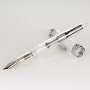 Transparent Colorful Fountain Pen | Fine Nib, Office & School Pen, Transparent Series Iridium Pen | Spiral Design Pen, Transparent Fountain Pen, Jinhao 992 Pen, Colorful Writing Tool