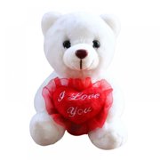 Light up Pink LED Teddy Bear Stuffed Animal Soft Plush Toy Glow in The Night Birthday Valentines for Toddler Kids  8‘‘