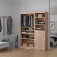 thumbnail image 3 of Bestar Pur 61W Closet Organizer in rustic brown, 3 of 8