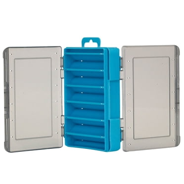Mini Fishing Tackle Box Fishing Lure Bait Hooks Storage Box Double Sided Fishing Accessories Container Case Organizer