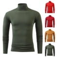 thumbnail image 5 of yardsong Compression Thermal Mock Neck Base Layer for Men - Fall Winter Warm Long Sleeve Solid Pullover Top Wine,XL, 5 of 5