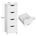 thumbnail image 4 of Yaheetech Free-Standing Bathroom Floor Cabinet with 4 Drawers, 4 of 7