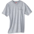 thumbnail image 2 of Hanes TAGLESS Men`s Pocket T-Shirt, L, Light Steel, 2 of 4