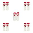 thumbnail image 2 of Ruiboury Polyester Breathable And Fashionable Socks For All Occasions Wide Application Christmas Fluffy Socks Red hat snowman 5Set, 2 of 6