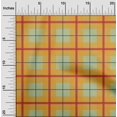 thumbnail image 1 of oneOone Cotton Poplin Light Green Fabric Madras Check Sewing Craft Projects Fabric Prints By Yard 42 Inch Wide, 1 of 4