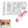 thumbnail image 1 of Children‘S Drawing Roll  Diy Sticky Color Filling Paper Children‘S Graffiti Scroll Early Educational Toys, 1 of 7