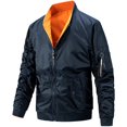 thumbnail image 1 of RXIRUCGD Veste Décontractée à Manches Longues pour Hommes, Bleu Foncé, Taille : 2TG, 1 of 8