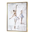 thumbnail image 1 of Ballerines Aquarelle Danse II - Toile Encadrée Campagnarde Française, 1 of 3