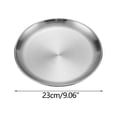 thumbnail image 2 of XYAIYT Stainless Steel Long Lasting Versatile Plates for Home and Restaurant Use Suit for Pasta Side Dishes Steak Matte Finish Easy Storage Multi use Kitchen Dining Plate Set, 2 of 2
