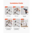thumbnail image 4 of VEVOR Toilet Safety Rail with Leg 31.5 In 300lb Load Capacity Stainless Steel Grab Bar, 4 of 9