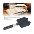thumbnail image 1 of Appareil à Sandwichs Double Face, Moule à Tarte en Fonte avec Poignée Anti-Brûlure, Équipement de Cuisson pour Feu de Camp Camping Tarte, 1 of 7