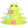 thumbnail image 1 of Pet Turntable Track, 3  Track Cat Tower Toy Super Strong Plastic with Balls for Cat Playing Blue,Green, 1 of 8