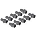 thumbnail image 1 of Unique Bargains UPVC Reducer Pipe Fitting 25mm OD 20mm Barbed, 10 Pack Straight Coupling Adapter Connector, Grey, 1 of 5