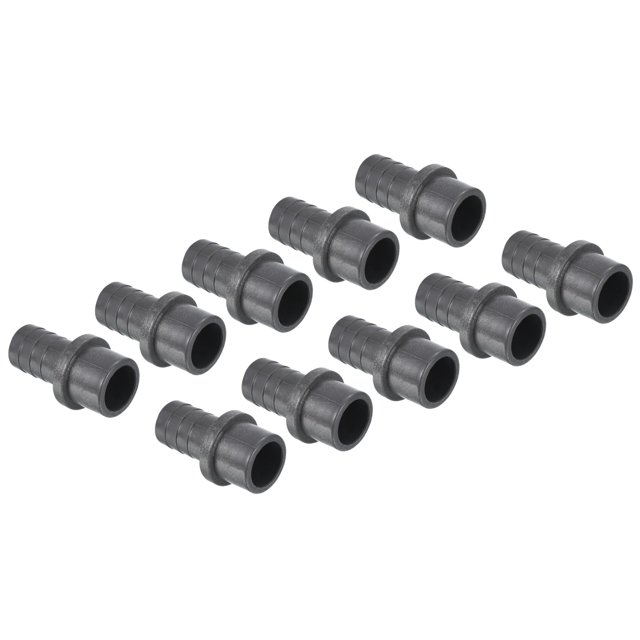 Unique Bargains UPVC Reducer Pipe Fitting 25mm OD 20mm Barbed, 10 Pack Straight Coupling Adapter Connector, Grey