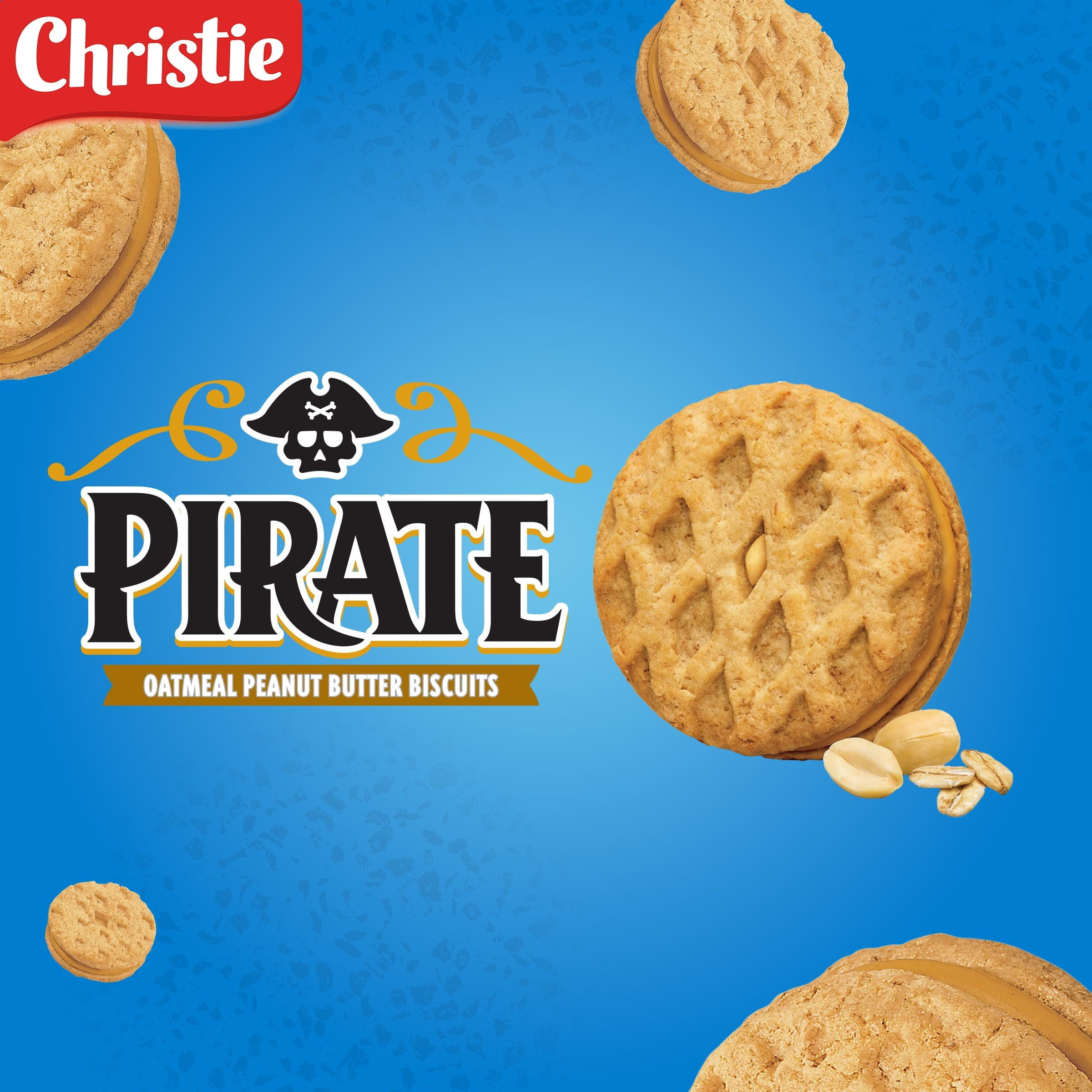 Biscuits à l’avoine et au beurre d’arachide Pirate de Peek Freans