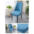 thumbnail image 4 of EGNMCR Home Decor, Room Decor, Wall Decor Large Arcs Half Pack Elastic Dining Table Chair Cover Half Round Household Chair Cover Cushion Backrest One Universals Chair Flock Stools Cover Cover, 4 of 6