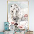 thumbnail image 3 of watercolors Pink Wild Horses I - Farmhouse Framed Canvas, 3 of 3