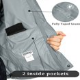 thumbnail image 4 of 33 000ft Men‘s Packable Rain Jacket Hooded Lightweight Waterproof Rain Shell Jacket Raincoat for Hiking Golf Cycling, 4 of 6