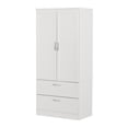 thumbnail image 2 of South Shore Acapella Wardrobe Armoire, in Pure White, 2 of 15