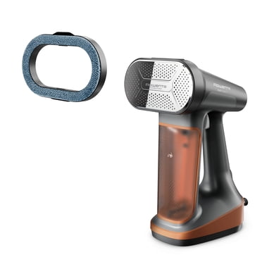 Rowenta Pure Force 3-en-1 Défroisseur et Fer à Repasser, Capacité du Réservoir de 7,1 Oz, Vapeur Verticale, Repassage Horizontal, Enlève-Peluches, Léger, Arrêt Automatique Sécuritaire, 1875 watts Portable, Défroisseur pour Vêtements Bl