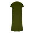 thumbnail image 4 of EGNMCR Robes de Fête pour Femmes Nouvelle Robe d'Été pour Femmes Ajustée à Manches Courtes Robe T-shirt Colorée, 4 of 6