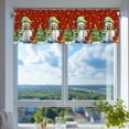 thumbnail image 4 of Chmadoxn Essential For Christmas 137x45cm/53.9x17.7inches The Exquisite Christmas Style Window Drapery Festive Decorations Making The Window Wear The Coat Of Christmas Polyester Curtain, 4 of 6