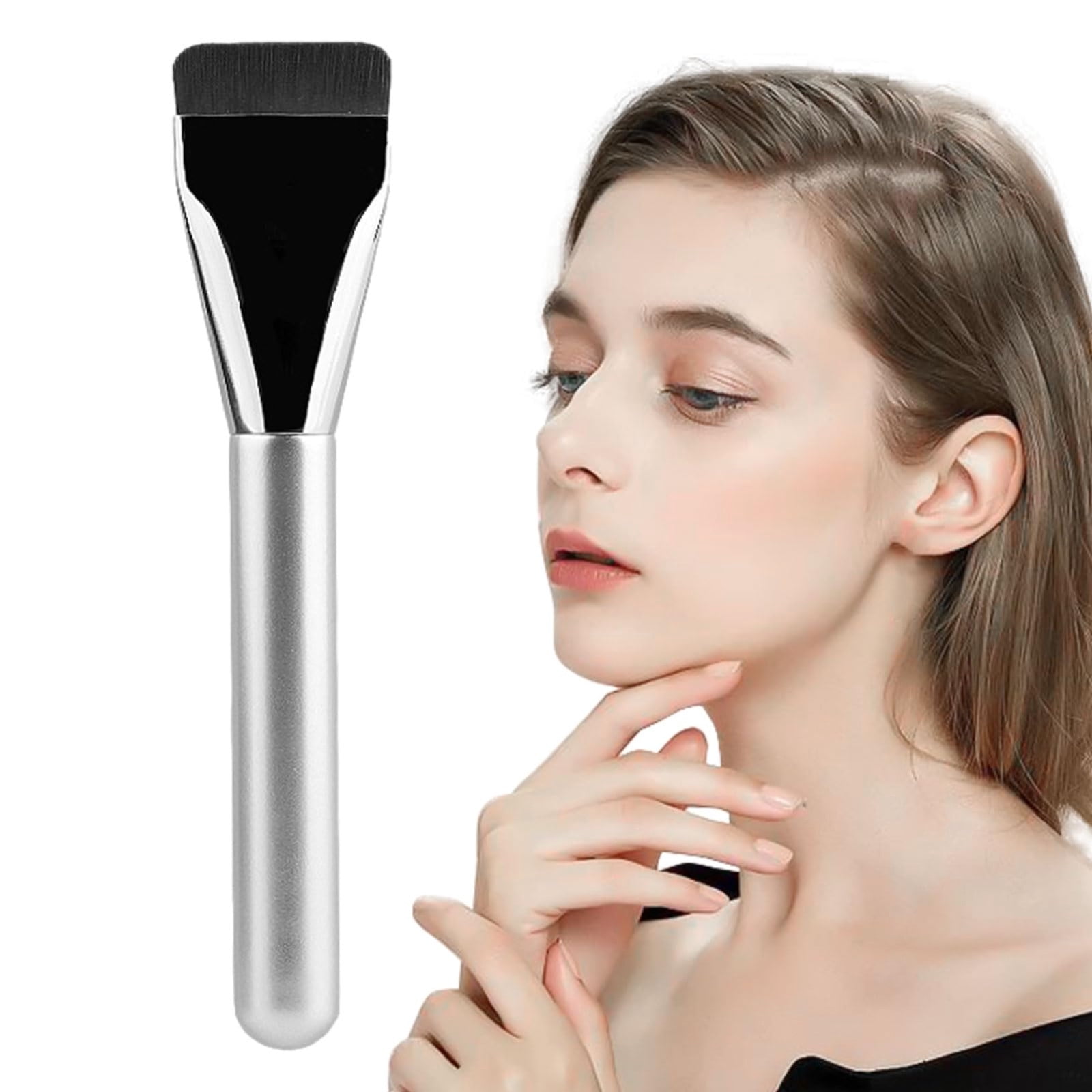 mtvxesu Foundations Makeup Brush Flat Light Concealer Brush Flat Top Makeup Brush Foundations Brush Make Up Brush Ultra Thin For Blending Liquids Powder Sale