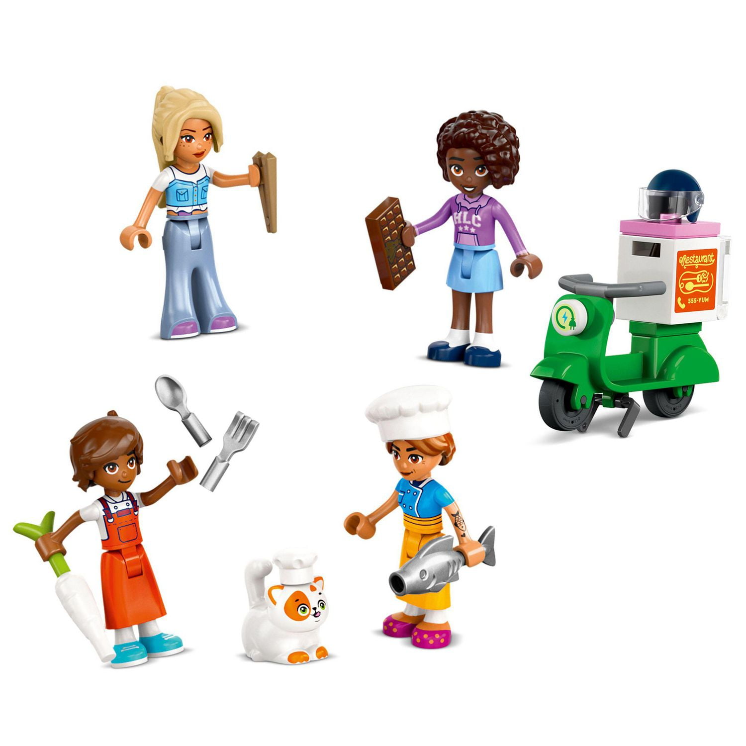 LEGO Friends Le restaurant et l’école de cuisine 42655 Ensemble de construction (896 pièces)