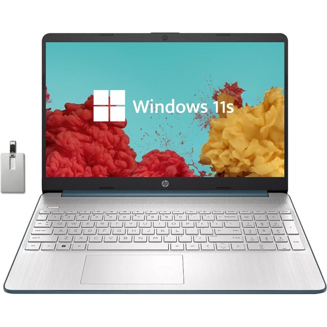 HP Portable Étudiant 15,6 Po HD, Intel Pentium Silver N5030, 16 Go de RAM, SSD PCIe 1 To, Intel UHD Graphics, Caméra Web HD, Pavé Numérique, Wi‑Fi 5, Bluetooth, Windows 11, Bleu, Carte USB 32 Go
