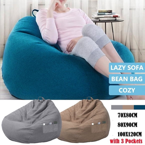 ODOMY Nouvelle Grande Housse de Canapé Poire Fauteuil Chaise Ottoman Siège de Salon avec 3 Poches