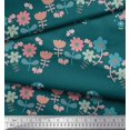 thumbnail image 3 of Soimoi Modal Satin Fabric Floral,Tree & Owl Kids Printed Fabric 1 Yard 42 Inch Wide, 3 of 3
