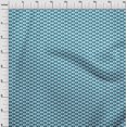 thumbnail image 4 of oneOone Polyester Spandex Teal Blue Fabric Geometric Craft Projects Decor Fabric Printed By The Yard 56 Inch Wide, 4 of 5