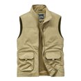 thumbnail image 1 of Jackets for Men Mens Work Clothes Jacket Solid Color Stand Collar Multiple Pockets Outdoor Sports Photography Leisure Coat, 1 of 9