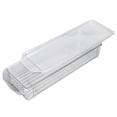thumbnail image 2 of Clear Organizing Bin, Large Capacity Organizing Bins Food Grade  For Bathroom For Kitchen For Office Narrow And Short Type With Lid, 2 of 8