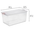 thumbnail image 2 of Sterilite 62L Latch Box  - Pink, 2 of 5