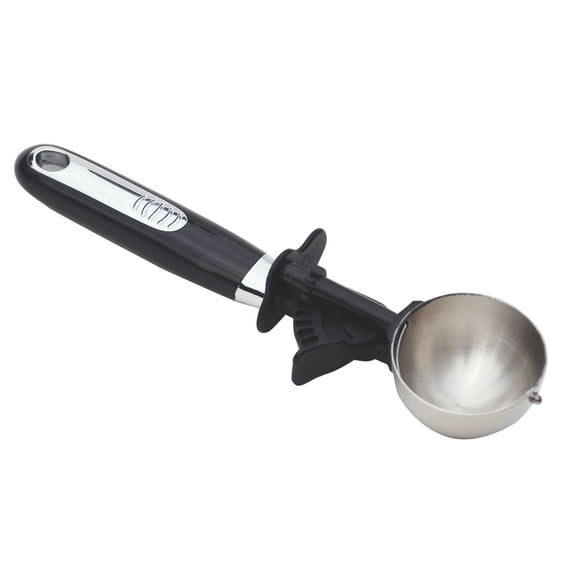 Cuillère à crème glacée de MainstaysMC, noire, acier inoxydable, Plastique