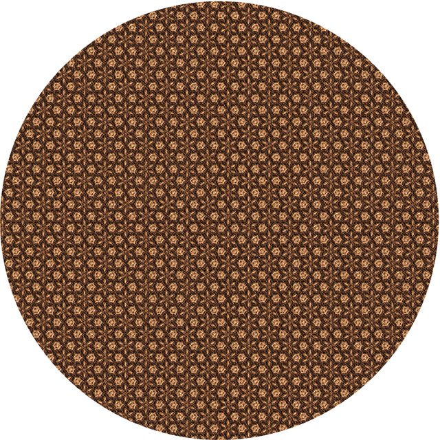 Ahgly Tapis Rond Lavable en Machine Intérieur Transitionnel Rouge Nuit, 4 Pieds Rond