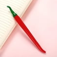 thumbnail image 2 of Feltree Chili Shaped Vegetable Styling Gel Ink Pen with 0.5mm Fine Tip, Writing Pen for Students and Office Supplies, Multifunctional for Drawing and Signing, 2 of 8